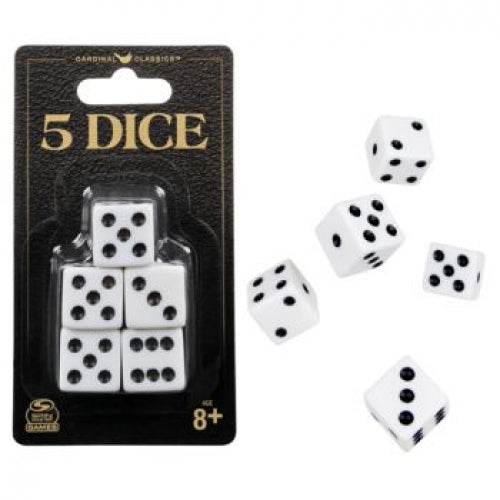 Cardinal Classics 5 Dice
