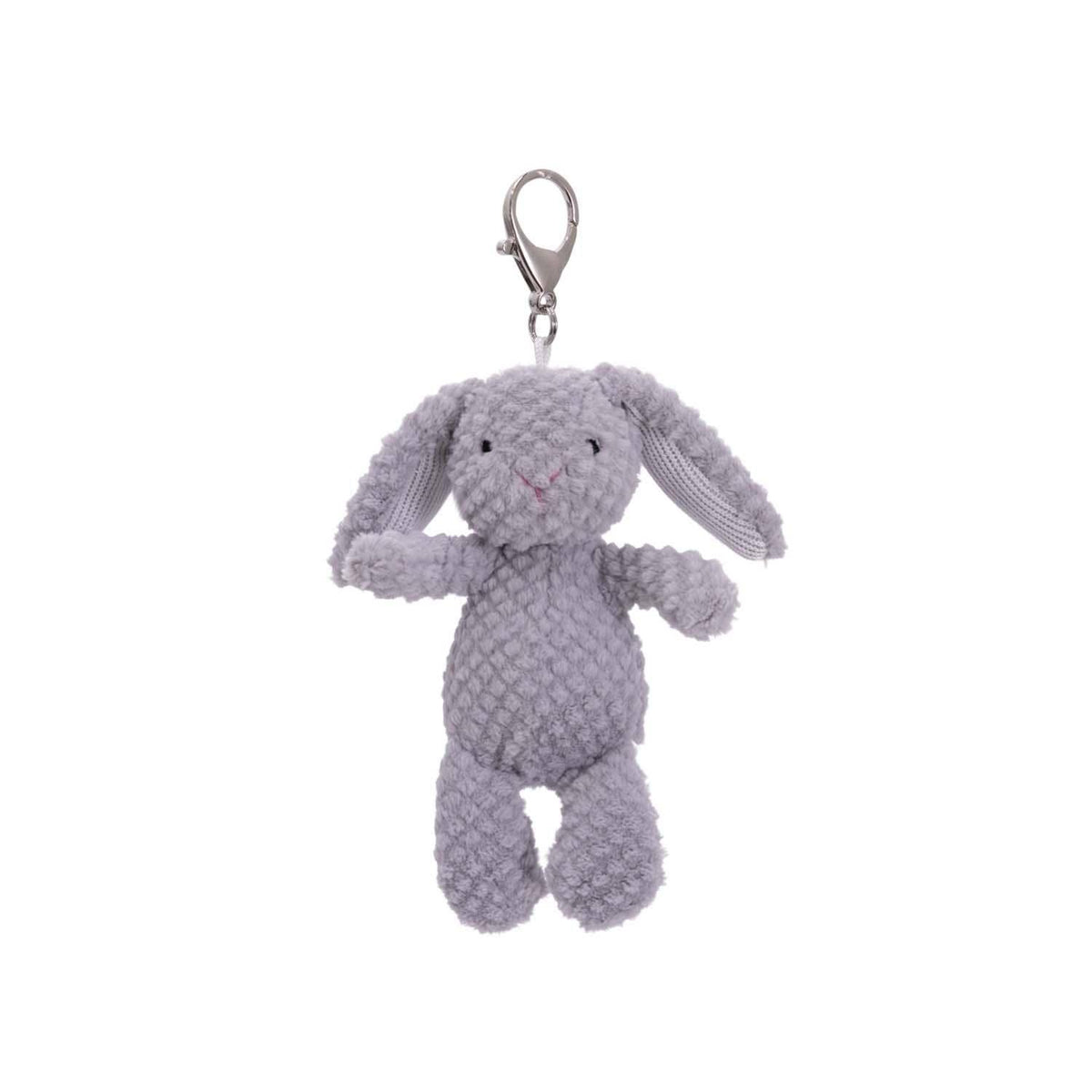 Mary Meyer Nubby Bunny Grey Bag Charm