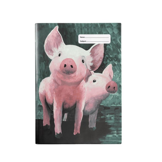 A4 Book Cover - Curious Pigs