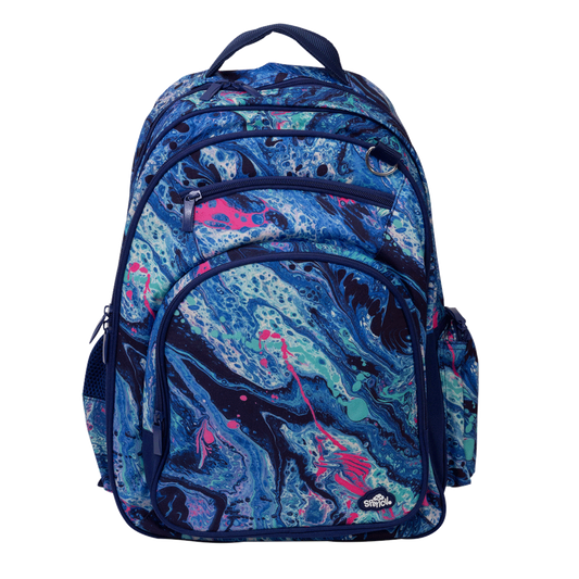 Spencil Big Kids Backpack - Liquid Marble