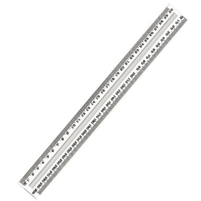 Ruler 30cm Clear Plastic