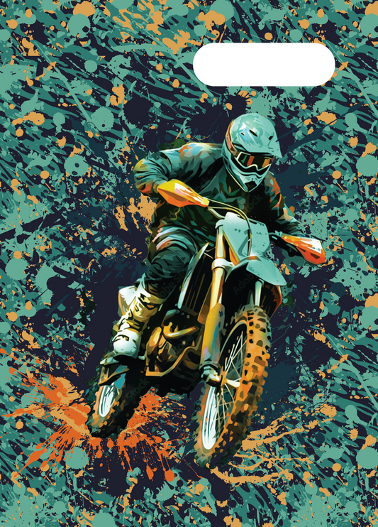 Spencil A4 Book Cover - Moto Camo Trax