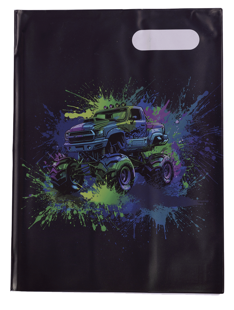 A4 Book Cover - Mega Wheels 1