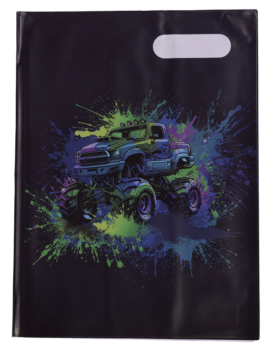 A4 Book Cover - Mega Wheels 1