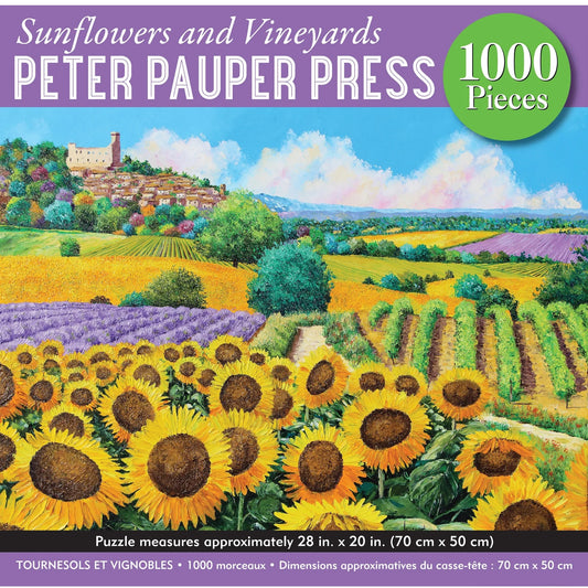 Sunflowers & Vineyards Puzzle 1000 Pieces