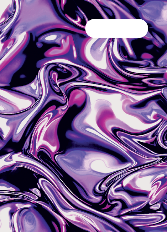 Spencil A4 Book Cover - Metallic Waves 2