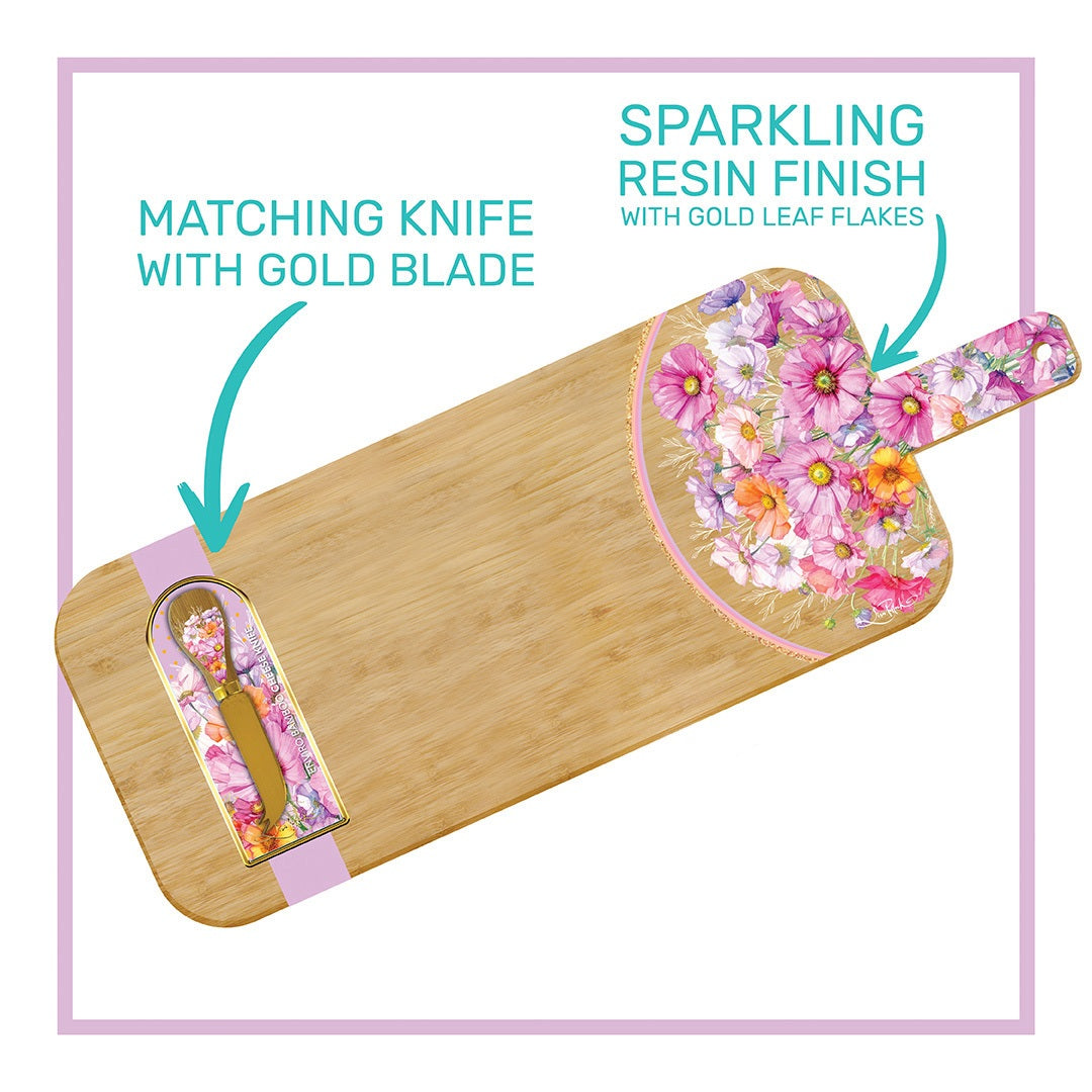 Resin Bamboo Serving Platter - Wistful Wildflowers