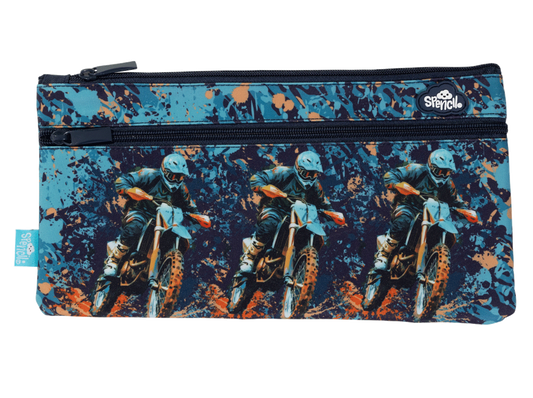 Spencil Twin Zip Pencil Case - Moto Camo Trax
