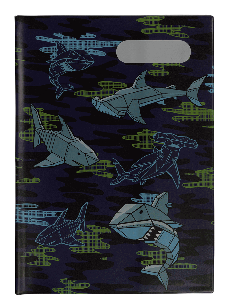 A4 Book Cover - Robo Shark 1