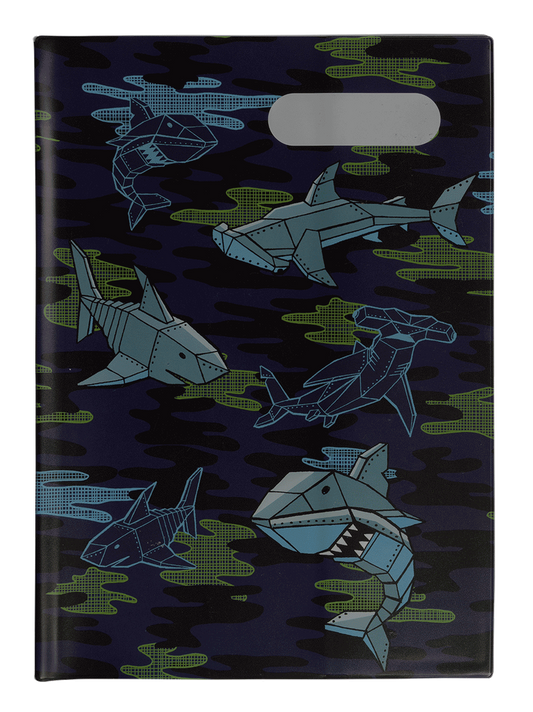 A4 Book Cover - Robo Shark 1