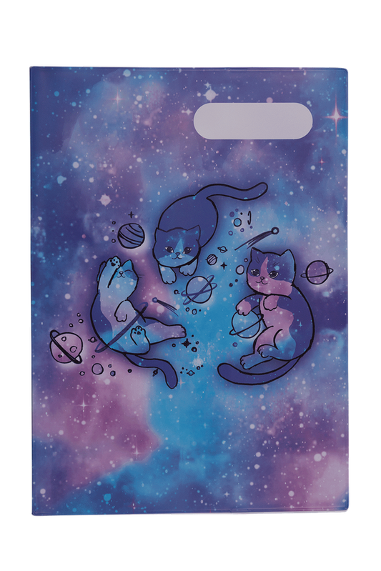 A4 Book Cover - Cat-a-cosmic 1