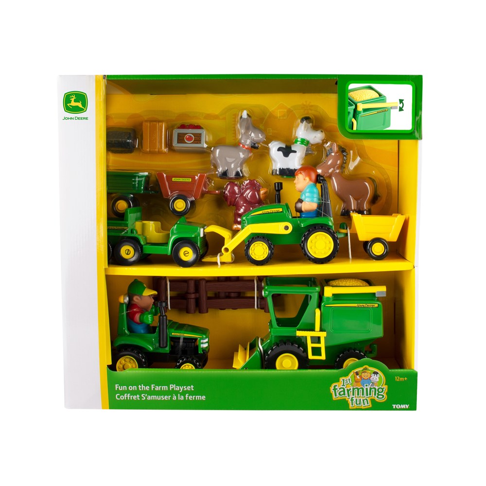 John Deere Fun on the Farm Playset Boxed Front