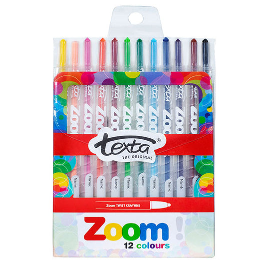 Crayons Twist Texta Assorted 12 Pack