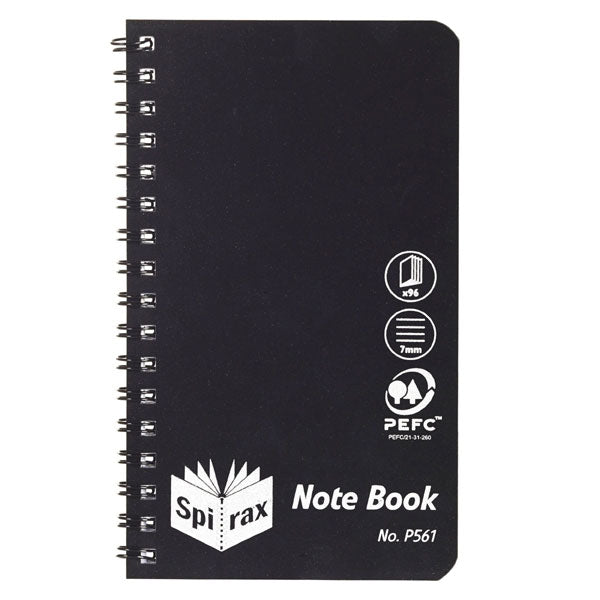 Notebook Spriax P561PP Side Opening 96 Pages Black