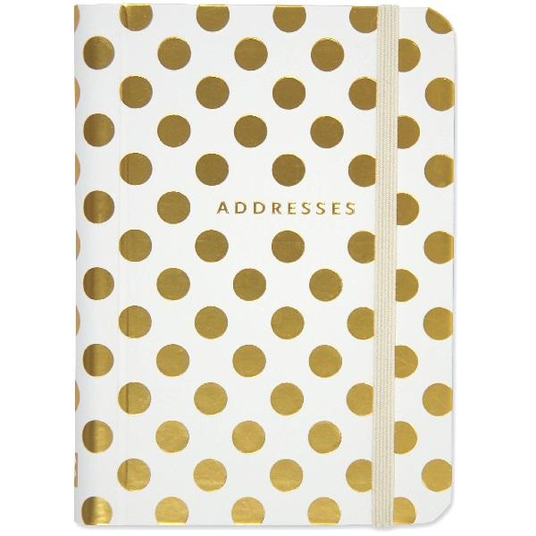 Gold Dots Address Book