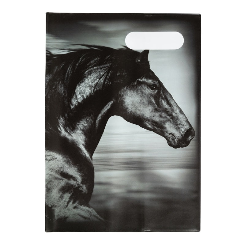 A4 Book Cover - B&W Horses V