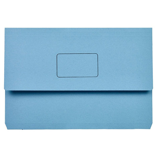 Document Wallet Cardboard Blue