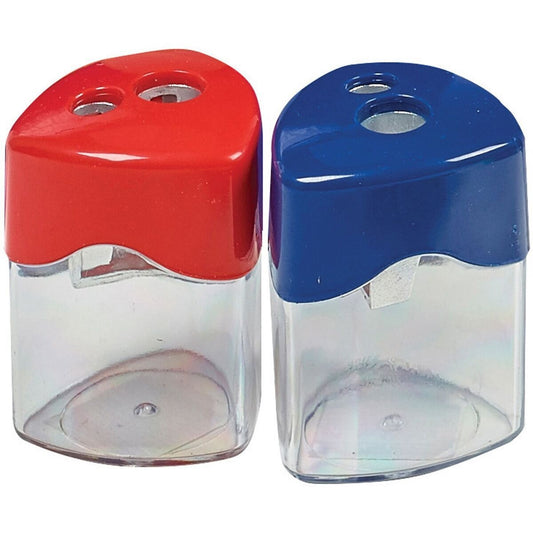 Sharpener Metal Double w/Canister