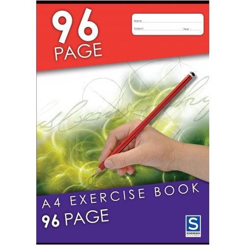 Exercise Book A4 8mm Ruled 96 Pages