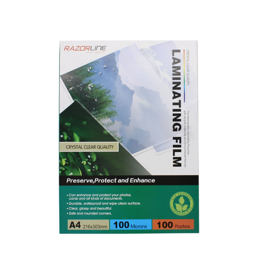 Laminating Pouch A4 100 Micron 100 Pack