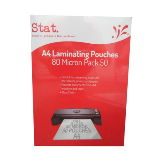 Laminating Pouch A4 80 Micron 50 Pack