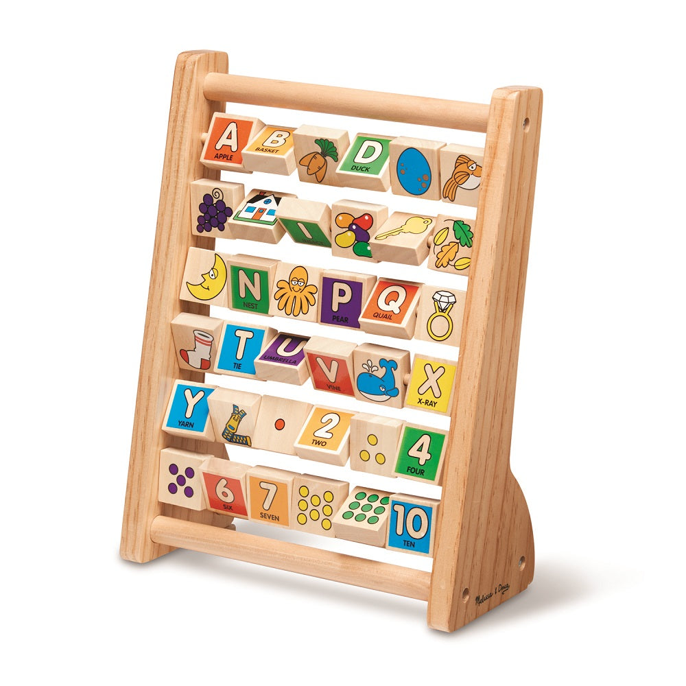 Melissa & Doug - ABC-123 Abacus Classic Wooden Toy