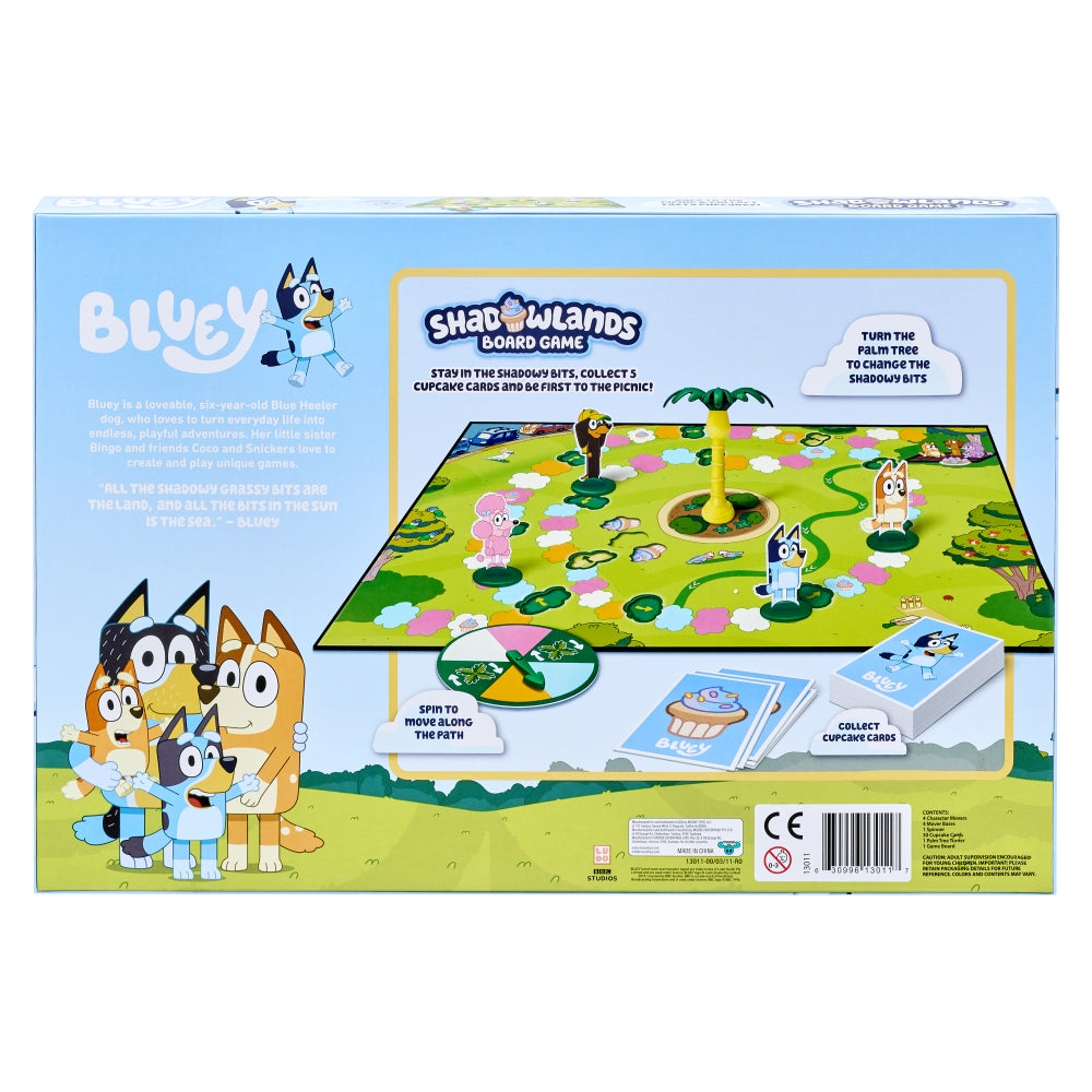 Bluey Shadowlands Game Box Back