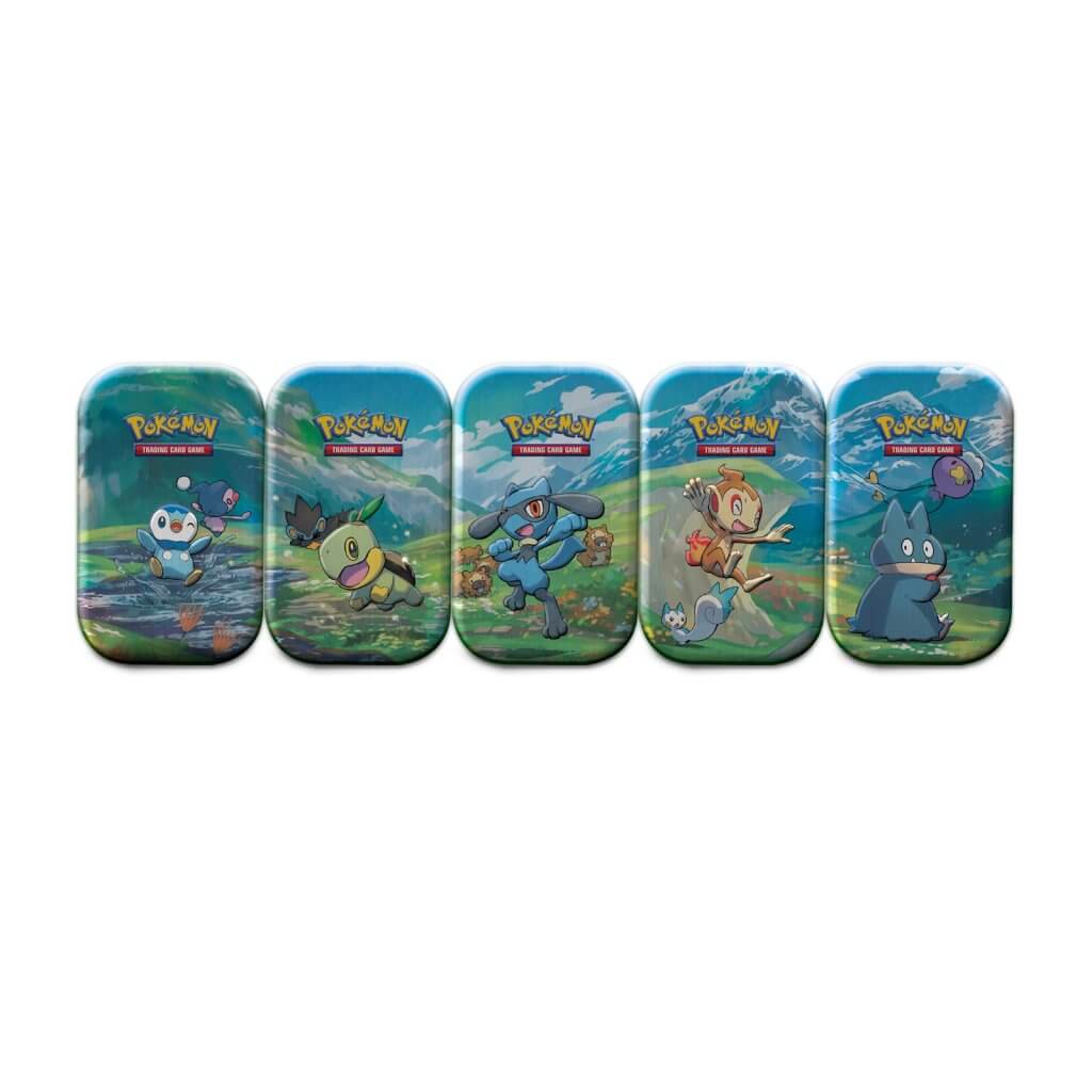 Pokemon TCG Sinnoh Stars Mini Tin assorted fronts