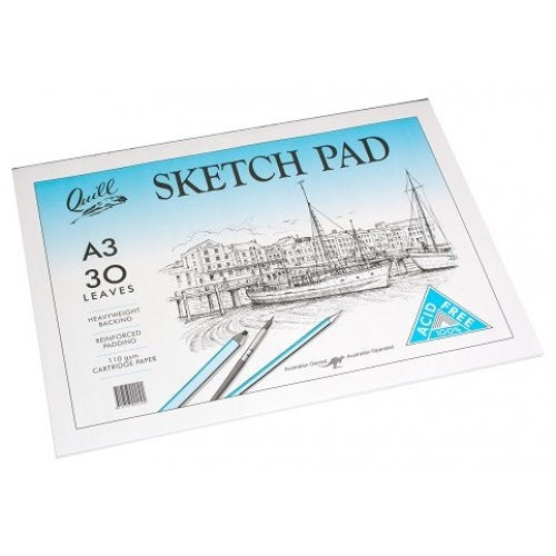 Sketch Pad Quill A3 30 Sheets