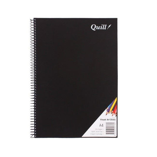 Visual Arts Diary Quill A4 120 Pages
