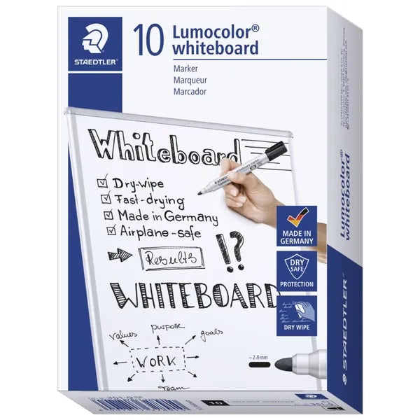 Whiteboard Markers Staedtler 10 Pack Black