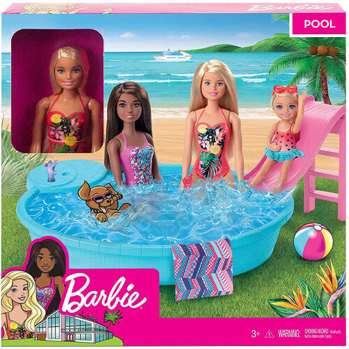 Barbie Doll & Pool Playset Box Front