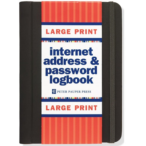 Large Print Internet Log Book